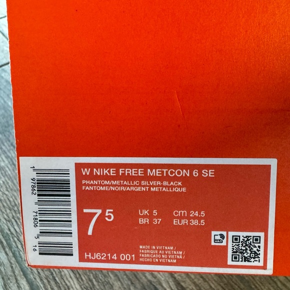 Brand New Brand New Nike Free Metcon 6 SE Women’s Workout Shoes HJ6214 001 - Picture 10 of 11